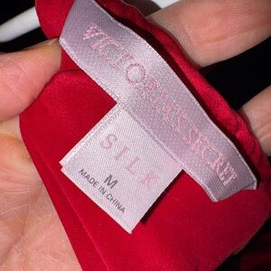 Victoria's Secret Vibrant Red Silk